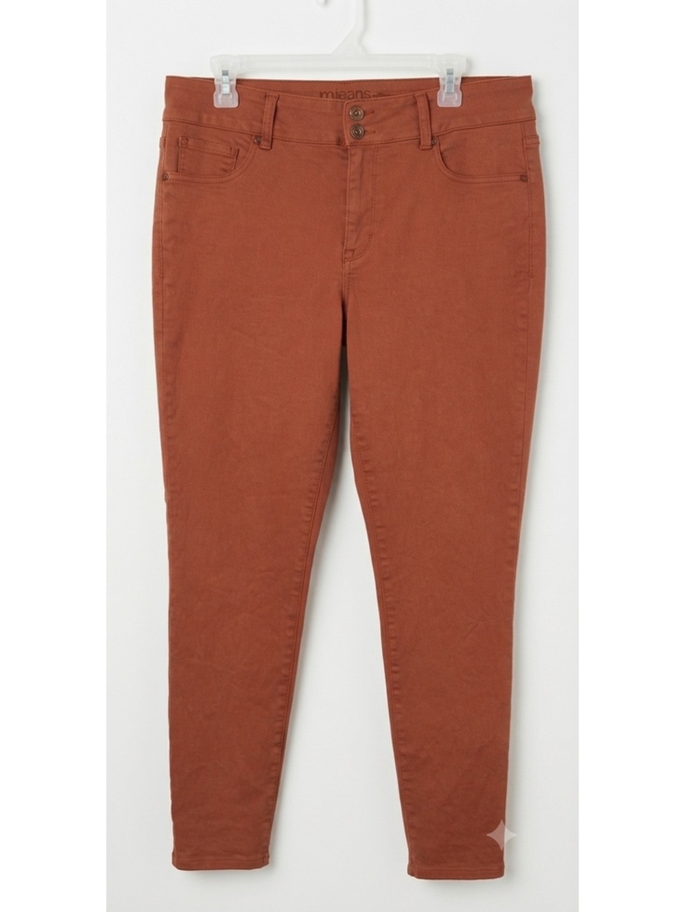 Maurices High-Rise Terracotta Skinny Pants / Jeans Sz L regular